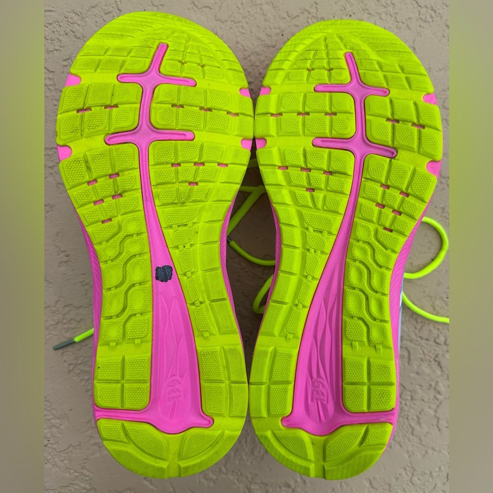 Asics Gel Excite 7 Polar Shade White Pink Neon Running Shoes Women’s Size 11 VGC - Picture 15 of 16